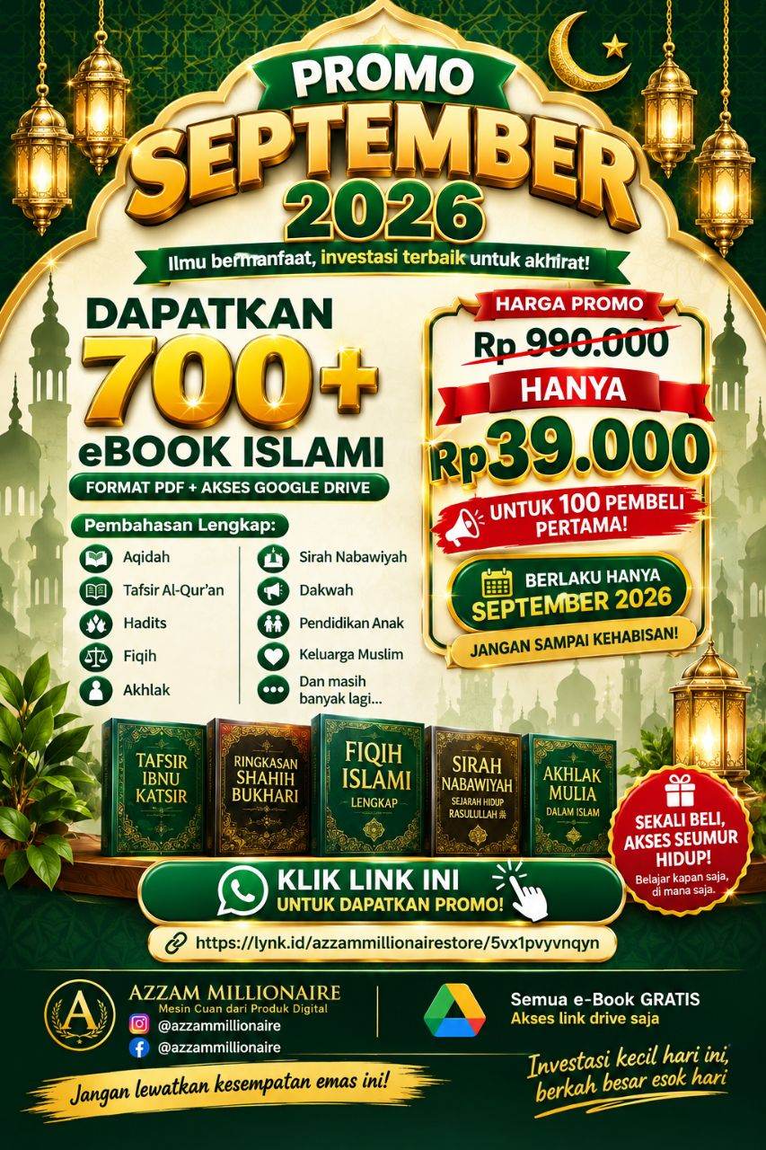Paket 700 Ebook Islami (Hak Jual Kembali)