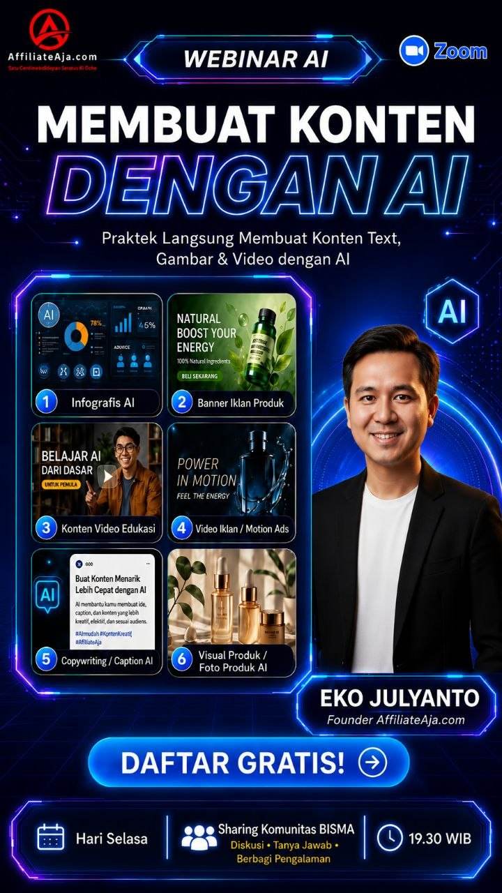 Webinar GRATIS Bikin Konten dengan AI